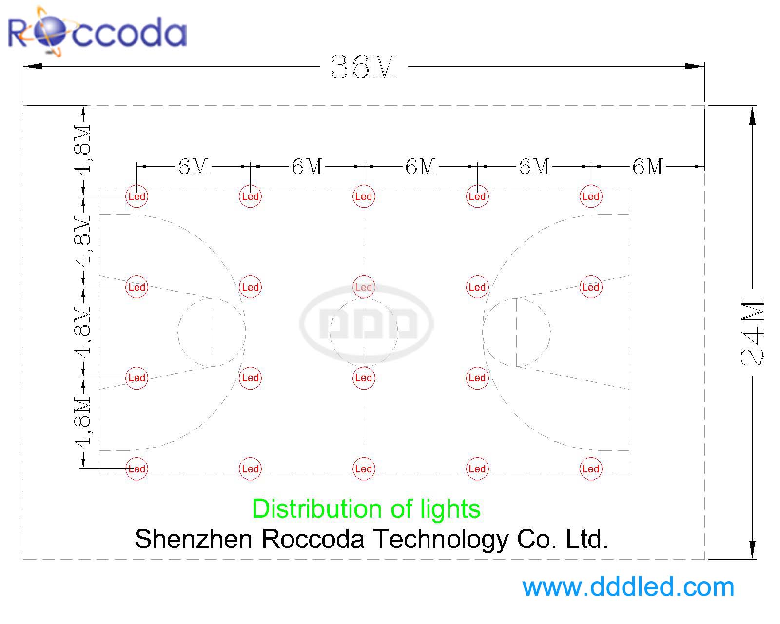 professional LED court lighting manufacturer