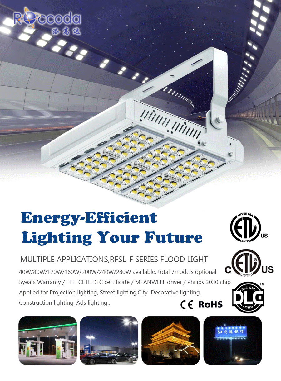 120w ul led flood light