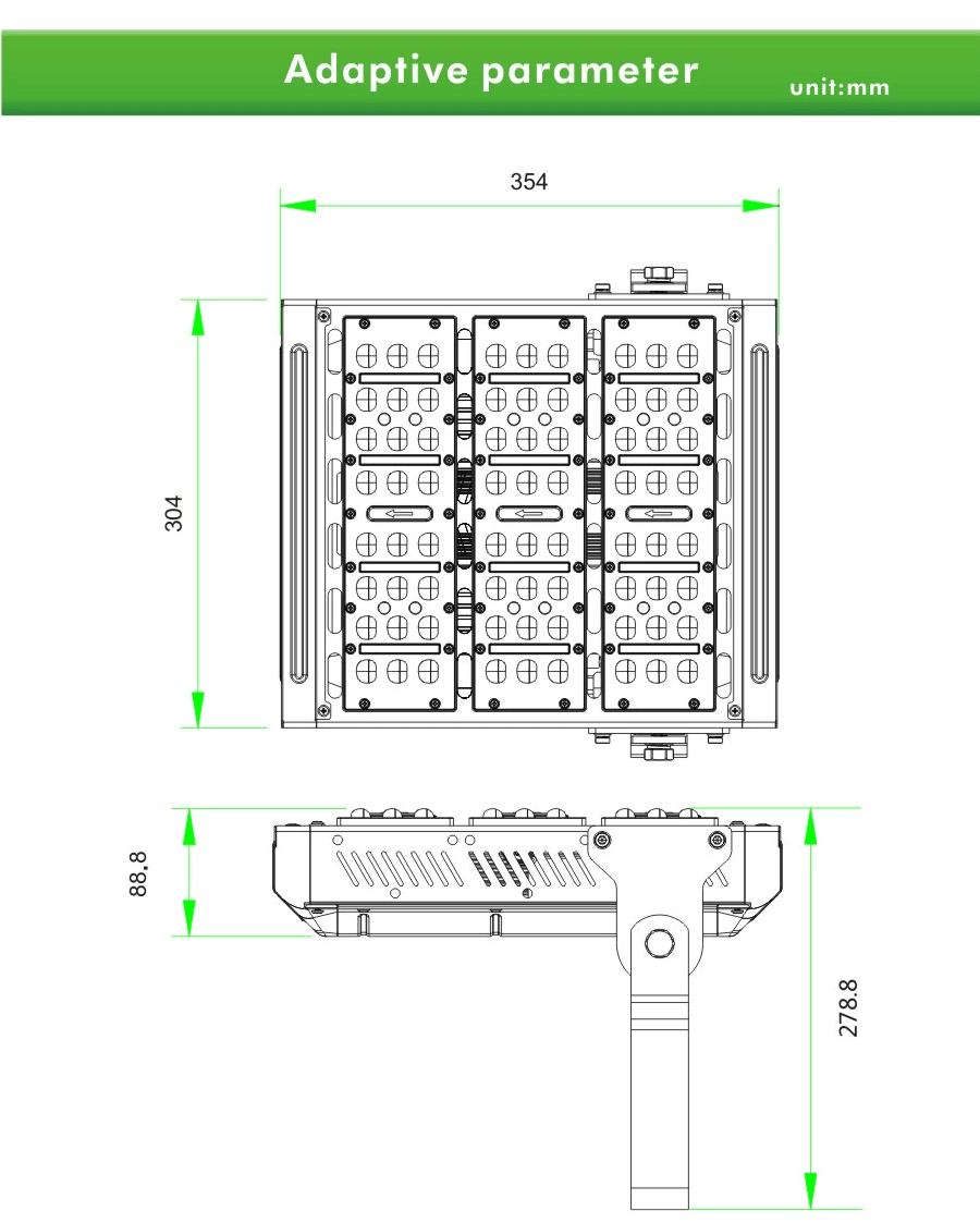 120w etl led flood light