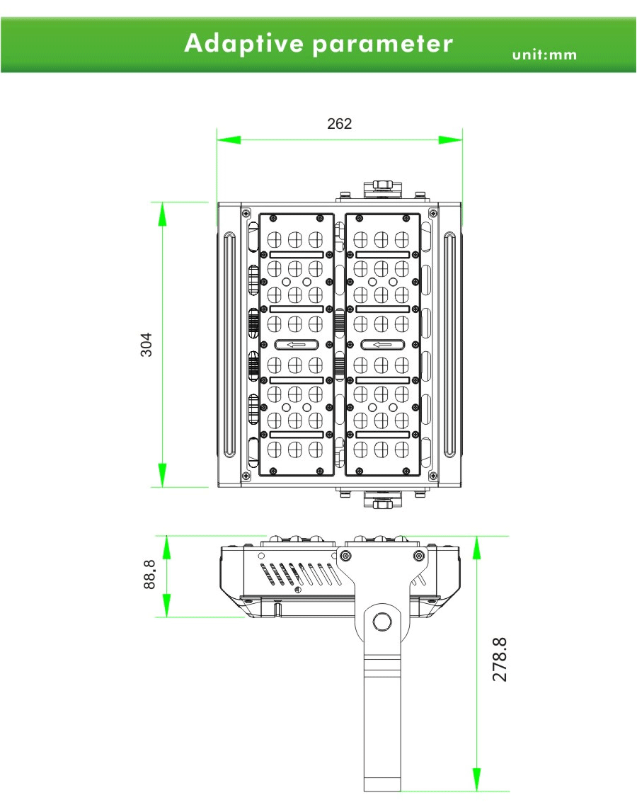 80w etl led flood light